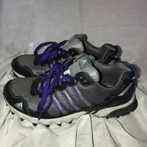 Women's Adidas 8.5 EUC Black/Teal/Purple